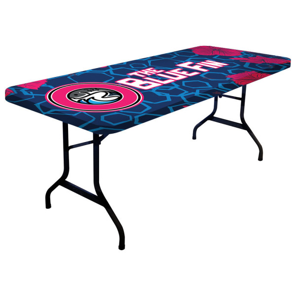 Stretch Table Cap 6ft Fitted Cover - Printed Full Color 