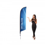 Falcon Flag 7 ft Outdoor With Spike Base