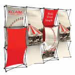 Xclaim 10ft Wide Fabric Popup Display Kit 03 - 8 Panels 