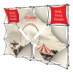 Xclaim 10ft Wide Fabric Popup Display Kit 05 - 13 Panels 