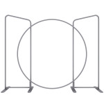 EZ Tube Connect Round Backdrop 10ft Kit K, Includes Printed Graphics 