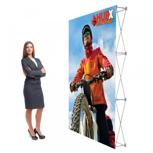 RPL Fabric Popup Display 5ft Straight Frame with Fabric Graphic