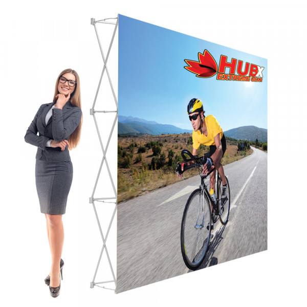 RPL Pop Up Display 8ft Straight with Tension Fabric Graphic