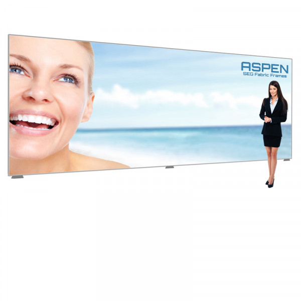 Aspen SEG Display Backdrop 20ft x 7.5ft with Custom Printed Graphics