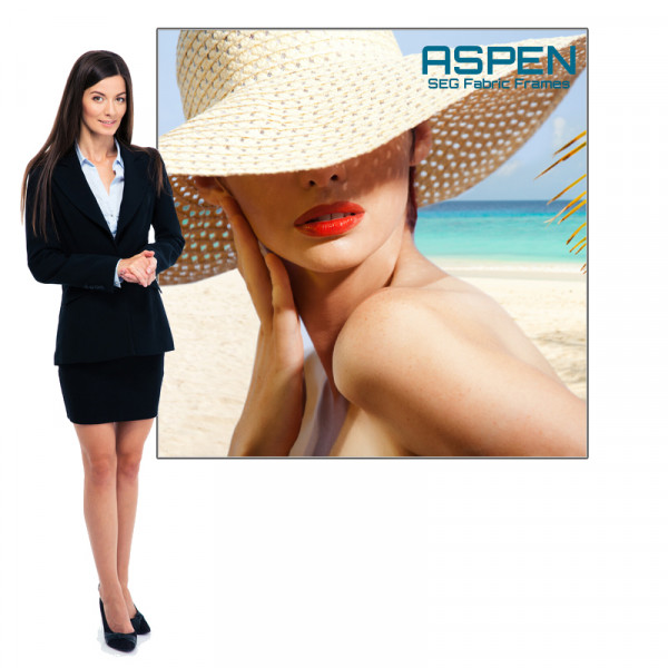 Aspen SEG Fabric Display 4ft x 4ft Portable with Fabric Graphics