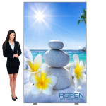 Aspen Portable Fabric Poster Frame 5ft x 8ft with SEG Graphics