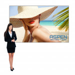 Aspen Portable Fabric Poster Frame 4ft x 7ft with SEG Graphics