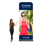 EZ Extends Fabric Banner Display 4 ft wide x 11.5 ft tall 
