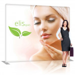 EZ Tube Fabric Display 8ft Straight with Pillowcase Graphic