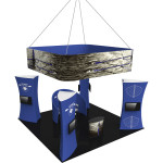 Fusion Kit 10 Island Display 20ft x 18ft Tall Fabric Structure