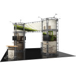 Gemini Island Truss Exhibit 20ft x 20ft Modular Booth