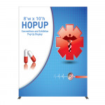 Hopup 7.5'w x 10'h Straight Tension Fabric Display