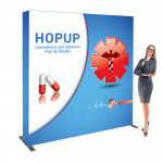 Hopup 7.5'w x 7.5'h Straight Tension Fabric Display