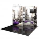 Hybrid Pro 10ft Modular Display with Curved Panels - Kit 2