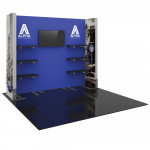 Hybrid Pro 10ft Booth with Merchandising Shelves - Kit 21