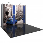 Hybrid Pro 10ft Booth with Dual SEG Graphic Panels - Kit 5