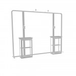 Hybrid Pro 10ft Modular Booth with Counter Displays - Kit 6