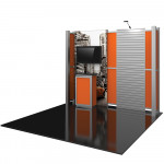 Hybrid Pro 10ft Modular Booth with Slot Wall - Kit 8