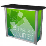 Linear Pro Modular Counter Display 4ft Wide with Locking Door