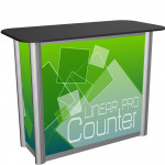 Linear Pro Modular Counter Display 4ft Wide with Locking Door
