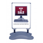 Outdoor Sidewalk Sign Stand with Snap Frame Poster Holder