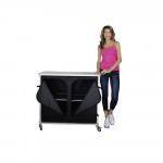 Sani-Cart Portable Popup Cart, Wheeled for Mobility