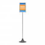 Sanitizer Stand Poster Frame with Hands Free Dispenser