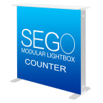 Sego Backlit Counter 3.3 x 3.3ft Double Sided Lightbox