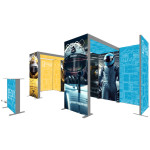 Sego Qseg Kit C 20ft x 10ft Backlit Exhibit with Arch Display