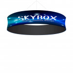 Skybox Circle Ceiling Banner 12’w x 32in with Tension Fabric Graphics 