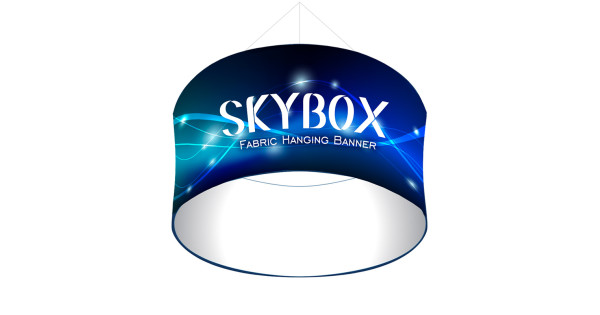 Sky Box Sign Skybox Circle Hanging Display | 8ft x 5ft Ceiling Banners