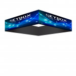 Skybox Square Hanging Banner 10’w x 2’h with Custom Printed Graphics 