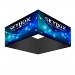 Skybox Square Banner Hanging Signage 10’w x 4’h with Custom Graphics 