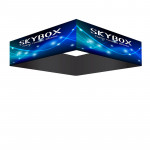 Skybox Square Ceiling Banner 12’w x 2.5'h with Printed Fabric Graphics 