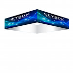 Skybox Square Ceiling Banner 15’w x 2.5'h with Printed Fabric Graphics 
