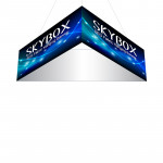 Skybox Triangle Ceiling Banner 10ft x 32in Includes Fabric Graphics
