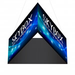 Skybox Triangle Hanging Banner 10ft x 6ft with Custom Printed Graphics