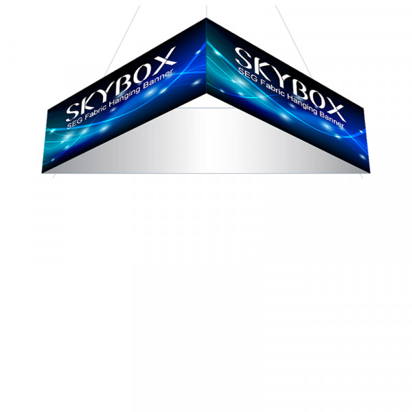 Skybox Triangle Hanging Banners 12ft x 2ft with Custom Graphics 