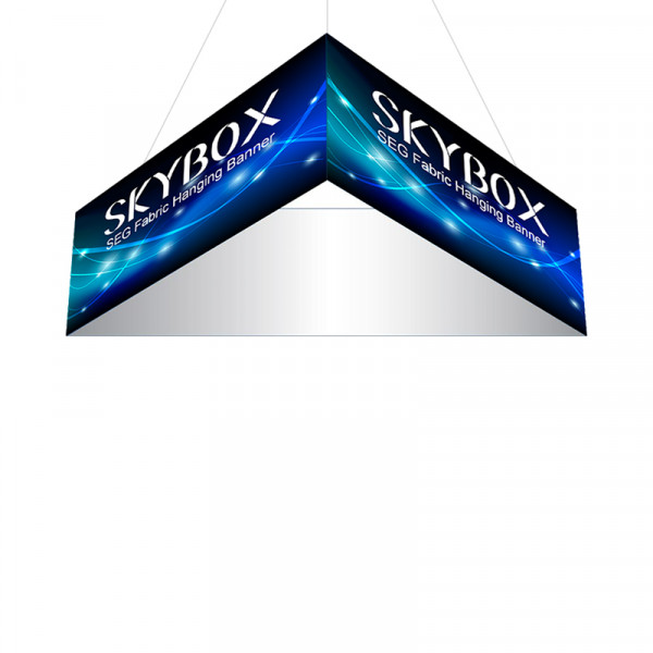 Skybox Triangle Hanging Banners 12ft x 3ft Includes Custom Printing 
