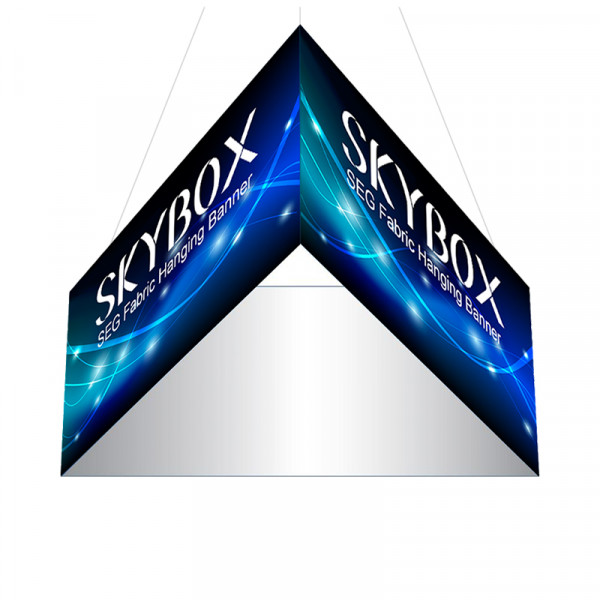 Skybox Triangle Hanging Banner 12'W x 6’H Custom Printed Graphics