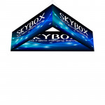 Skybox Triangle Hanging Banners 8ft x 2ft with Custom Graphics 