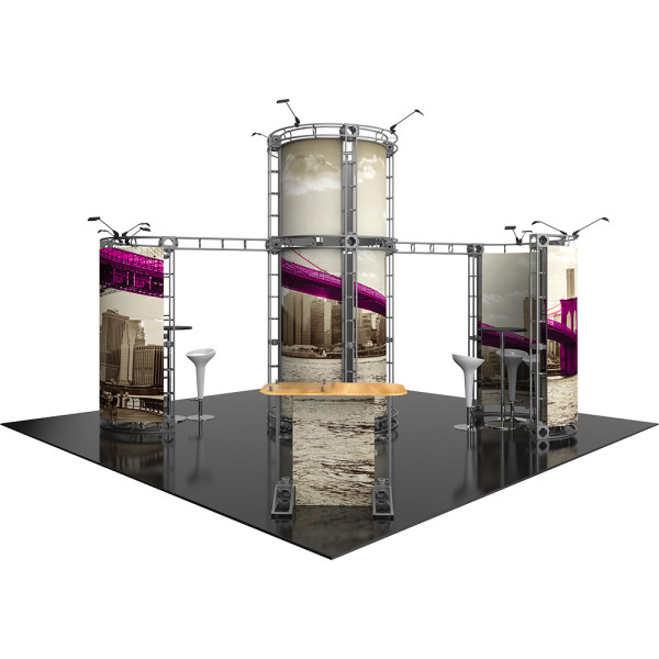 Zenit Island Truss Exhibit 20ft x 20ft Modular Booth